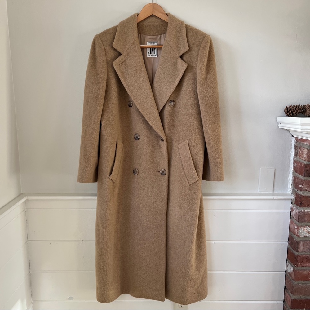 Jones JNY New York 100% Wool Camel Coat L